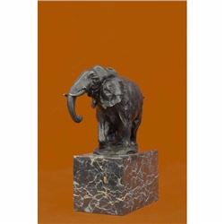 Bronze Sculpture, Hand Made Statue Art Nouveau Signed Milo Abstract Elephant NR