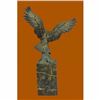 Image 3 : Swooping Eagle Catching Fish Hot Cast Wildlife Bronze Sculpture Statue Figurine