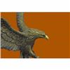 Image 5 : Swooping Eagle Catching Fish Hot Cast Wildlife Bronze Sculpture Statue Figurine