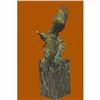 Image 2 : Art Deco Multi Color Patina American Bald Eagle Classic Bronze Statue Artwork
