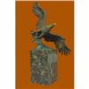 Image 4 : Art Deco Multi Color Patina American Bald Eagle Classic Bronze Statue Artwork