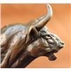 Image 4 : 100% Real Bronze Mountain Anoa Dwarf Water Buffalo Sculpture Deco