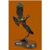 Image 3 : Signed Original Juno Female California Quail Bronze Sculpture Marble Statue Gift