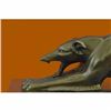 Image 5 : Signed Greyhound Racing Dog Bronze Sculpture Lost Wax Hot Cast Figurine Figure