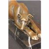 Image 3 : Signed Carvin Patient and Loving Greyhound Dog Bronze Art Deco Sculpture Statue