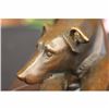 Image 4 : Signed Carvin Patient and Loving Greyhound Dog Bronze Art Deco Sculpture Statue