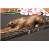 Image 5 : Signed Carvin Patient and Loving Greyhound Dog Bronze Art Deco Sculpture Statue