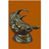 Image 5 : Signed Original Thomas Mighty African Rhinoceros Rhino Wall Mount Bronze Statue