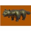 Image 2 : Handcrafted Large Botero Cat Gato Feline Animal Bronze Sculpture Figurine Figure
