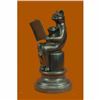 Image 2 : Charming Handcrafted Cat with Baby Telling Stories Bronze Sculpture Figurine Art