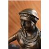 Image 5 : Abstract Botero Young Woman Rides a Bull Bronze Marble Sculpture Statue