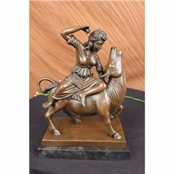 NUDE BOTERO WOMAN PURE BRONZE STATUE SCULPTURE ON MARBLE BEAUTIFUL DETAILS