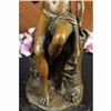 Image 4 : Signed Nude Erotic Model Portrait Bronze Statue Marble Base