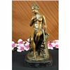 Image 5 : Signed Nude Erotic Model Portrait Bronze Statue Marble Base