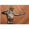 Image 3 : Sign~Mercie~Nude Roman Archer Bronze Sculpture Statue
