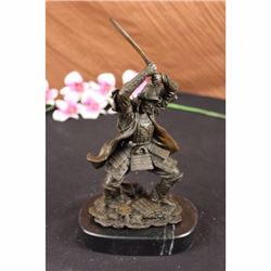SAMURAI WARRIOR GENUINE HOTCAST PURE BRONZE STATUE ART