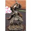 Image 2 : SAMURAI WARRIOR GENUINE HOTCAST PURE BRONZE STATUE ART