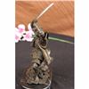 Image 3 : SAMURAI WARRIOR GENUINE HOTCAST PURE BRONZE STATUE ART