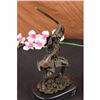 Image 5 : SAMURAI WARRIOR GENUINE HOTCAST PURE BRONZE STATUE ART
