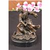 Image 1 : Signed Original Kamiko Japanese Man Doing Martial Arts Bronze Sculpture