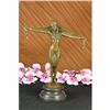 Image 1 : Demetrius Chiparus Romanin Bronze On Marble Dancer RARE Sculpture Art Nouveau