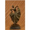 Image 3 : Art Deco Flair Dancer Bronze Sculpture by~Chiparus~Statue Marble Figurine Decor