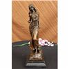 Image 1 : Sign Mirval Native American Girl Bronze Sculpture