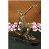 Image 2 : Orig. Signed Jean Patou Gilt Flirty Dancer Bronze Figurine