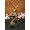 Image 3 : Orig. Signed Jean Patou Gilt Flirty Dancer Bronze Figurine