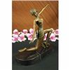 Image 4 : Orig. Signed Jean Patou Gilt Flirty Dancer Bronze Figurine