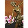 Image 5 : Orig. Signed Jean Patou Gilt Flirty Dancer Bronze Figurine