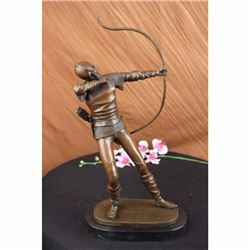 Archer Standing Bronze by Russian Tourgueneff Statue nr Sculpture
