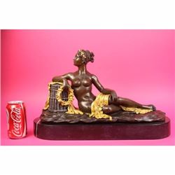 40 LBS NUDE NAPOLEONS SISTER BRONZE SCULPTURE STATUE ART FIGURINE FIGURE