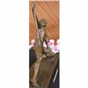 Image 4 : SIGNED VINTAGE POWERFUL MAN WITH BOW BRONZE SCULPTURE STATUE FIGURINE