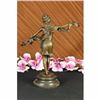 Image 5 : Signed Mirval Signed Bronze Statue Art Deco Dancer Sculpture Figurine