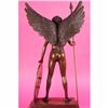 Image 4 : BRONZE ART DECO AMAZON SIGNED MOREAU STATUE FIGURINE SCULPTURE