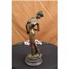 Image 1 : Signed Gerome The Ballplayer Nude Girl Bronze Statue Sculpture Figure