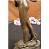 Image 3 : Signed Gerome The Ballplayer Nude Girl Bronze Statue Sculpture Figure