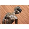 Image 5 : Signed Gerome The Ballplayer Nude Girl Bronze Statue Sculpture Figure