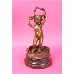 Children/Cherubs Art Deco Style Bronze/signed by Moreaue Sculpture