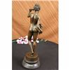 Image 4 : Nude Girl Joyful Dancing Bronze Statue Figure