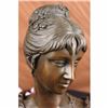 Image 3 : Elegant Sign Bronze Marble Statue Nude Female Bust 17 Sculpture Figuine