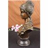 Image 5 : Elegant Sign Bronze Marble Statue Nude Female Bust 17 Sculpture Figuine