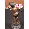 Image 3 : Sign Moreau Bronze Marble Bookend Boy Book Sculpture Statue Figure Figurine