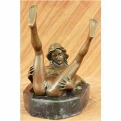 Bronze Nude Women Sculpture Erotic Abstract Art Sexual Naked Lady Statue Figure