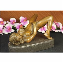 STUNNING EROTIC NUDE BRONZE STATUE FIGURE