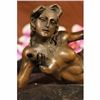 Image 5 : BRONZE SCULPTURE OF A NUDE FEMALE EROTIC ART FIGURINE