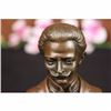 Image 3 : 100% Real Bronze Austrian composer Johann Strauss Marble Sculpture statue