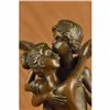 Image 5 : Large Original Aldo Vitaleh Famous Italian Artist Angel Romance Bronze Sculpture