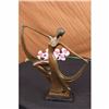 Image 1 : ART NOUVEAU SIGNED MILO BRONZE MODEL DANCER STATUE FIGURINE FIGURE